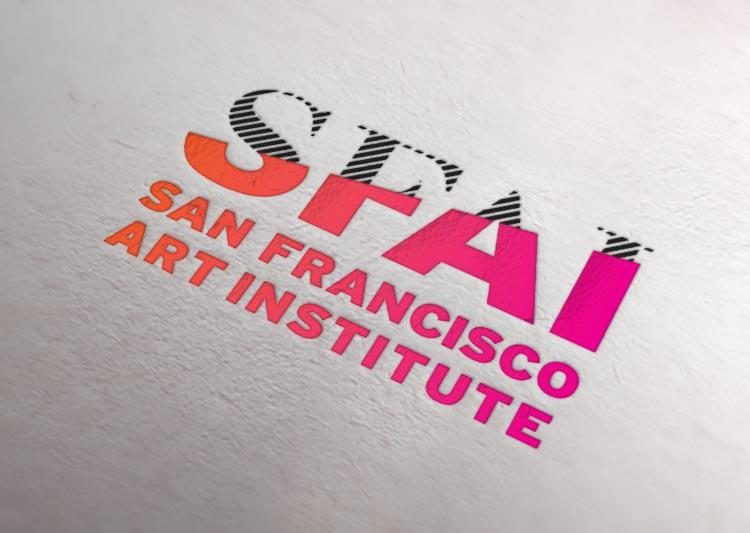 The San Francisco Art Institute logo. It is a pink and orange gradient on a white background.